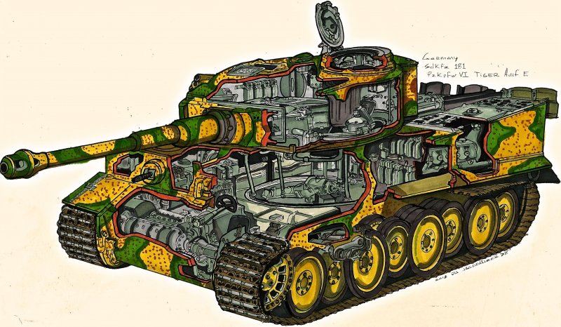 М103 танк Cutaway