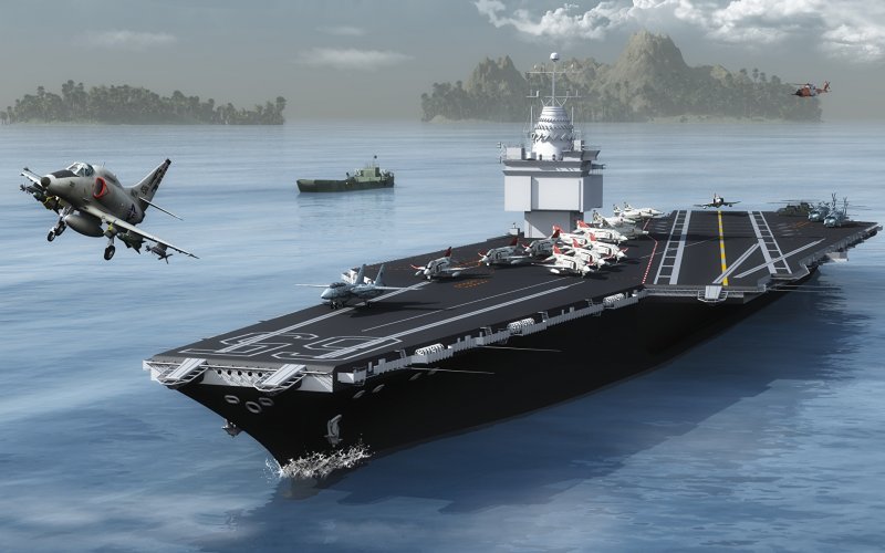 Авианосец Энтерпрайз CVN 65 3d