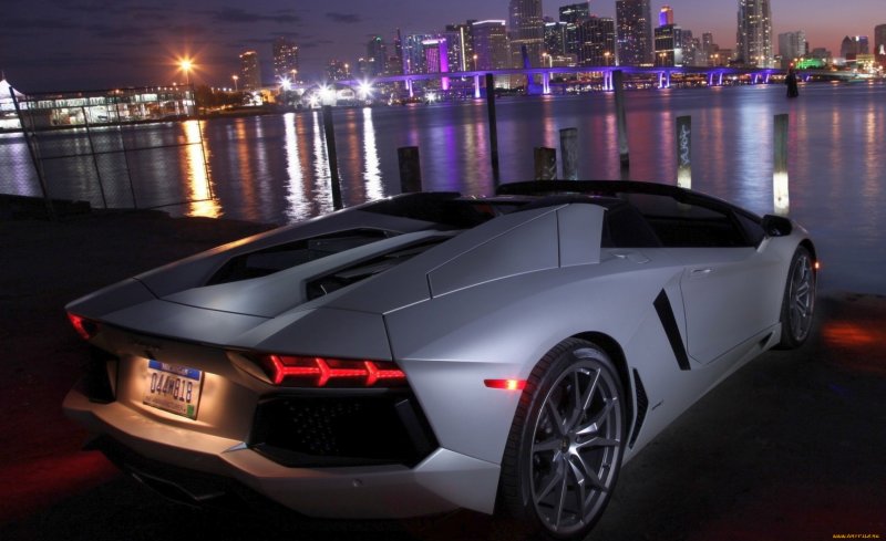 Lamborghini Aventador lp700-4 Roadster Silver