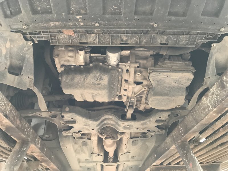 Днище Skoda Rapid задняя часть