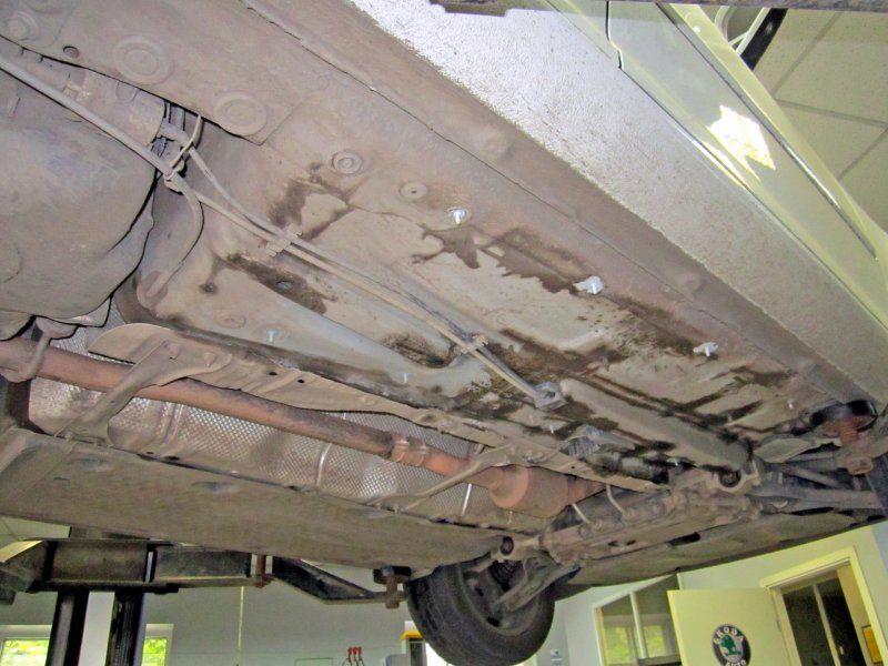 Skoda Octavia a5 днище
