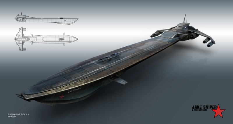 Подводная лодка Sci Fi