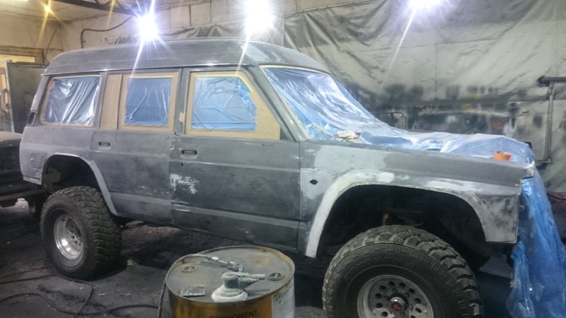 Ниссан сафари 60 крашен коброй