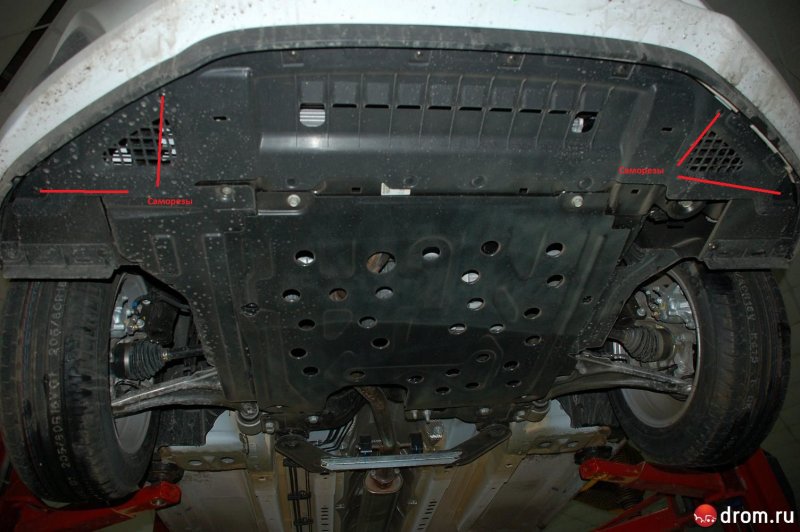 Передние днище Chevrolet Cruze 2013