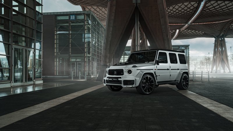 Mercedes Benz g63 Brabus белый