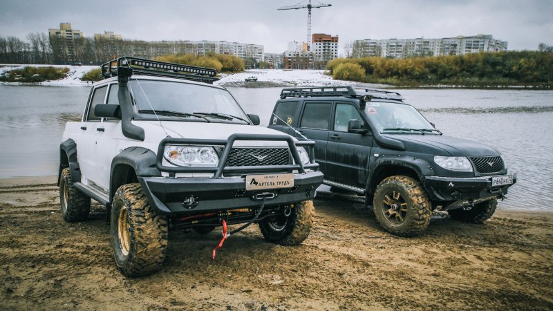 UAZ Patriot для бездорожья белый