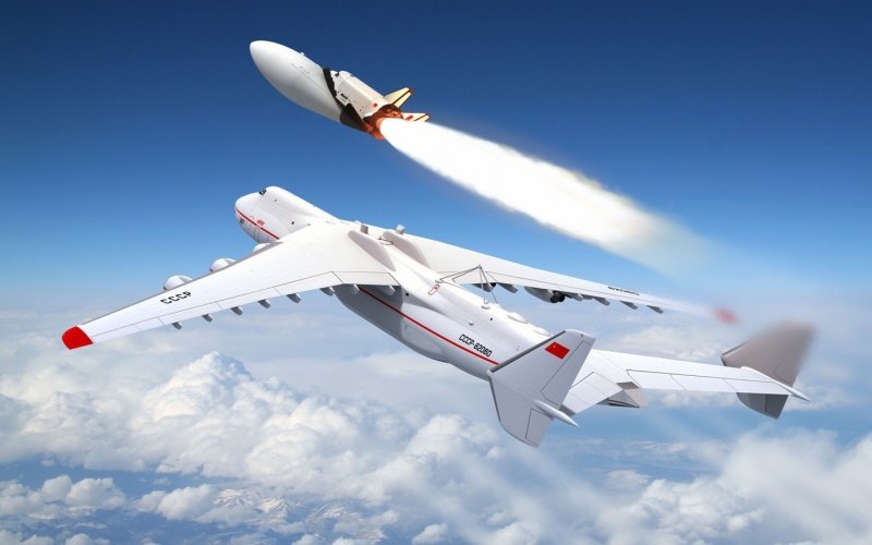 Мрия Буран воздушный старт