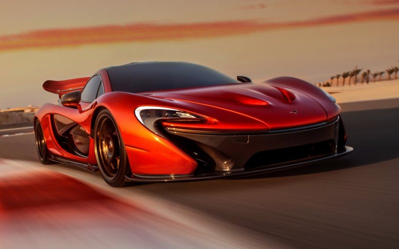 Макларен p1 красный