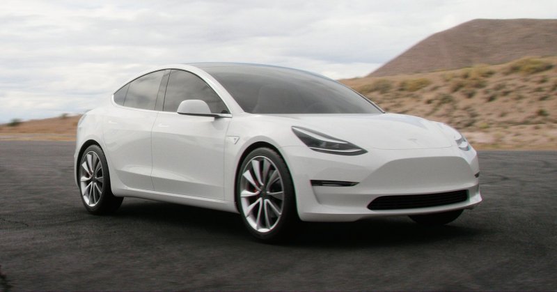 Tesla model 3 White