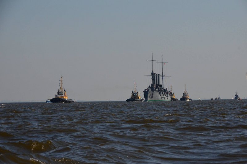 Военные корабли в финском заливе