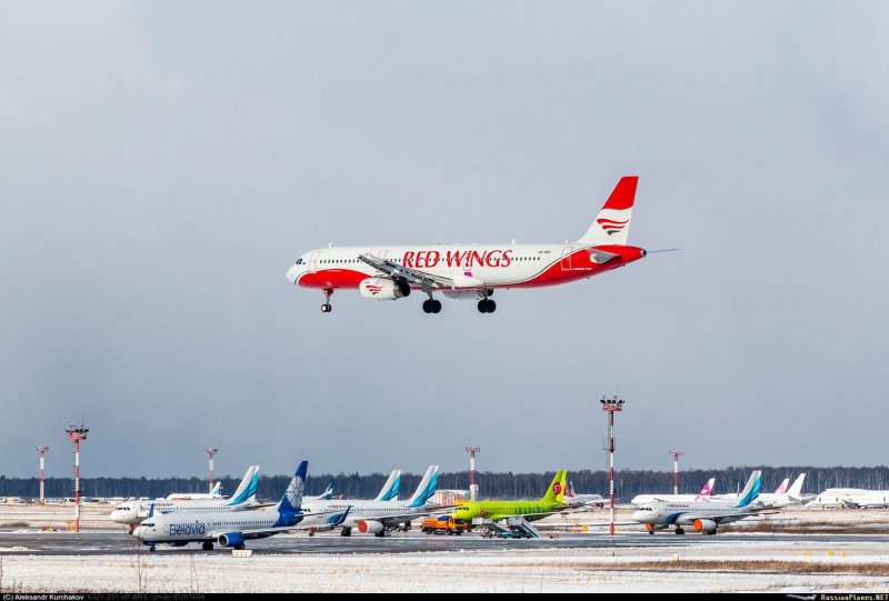 A321 Red Wings вид сверху