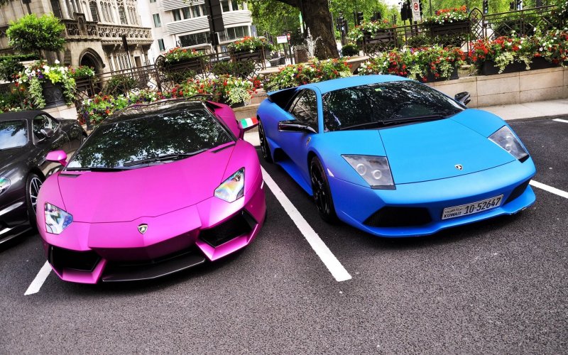 Lamborghini Murcielago lp640 розовая
