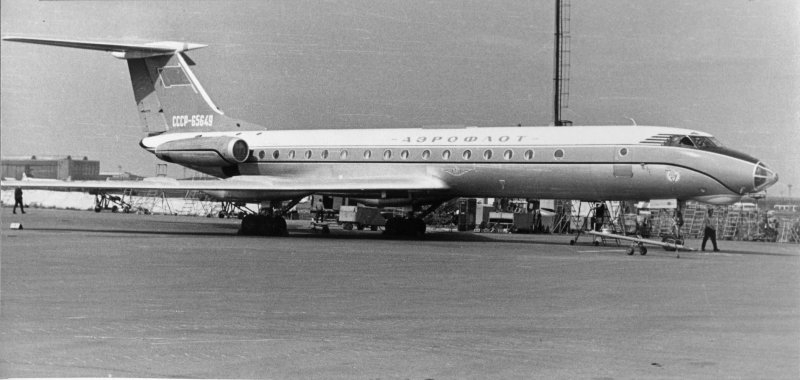 Ту-124а (прототип ту-134), СССР-45075, Новогиреево