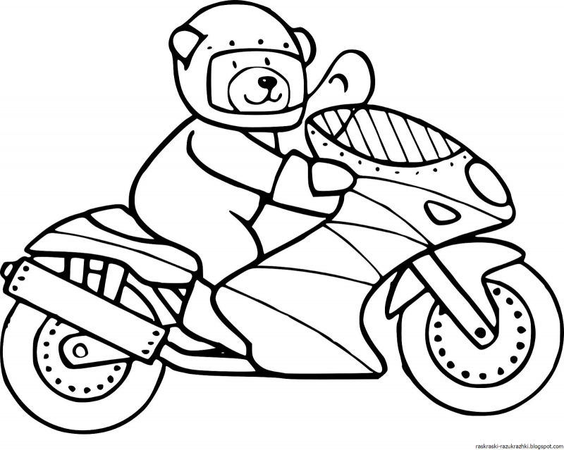 Раскраска мотоциклов Harley Davidson