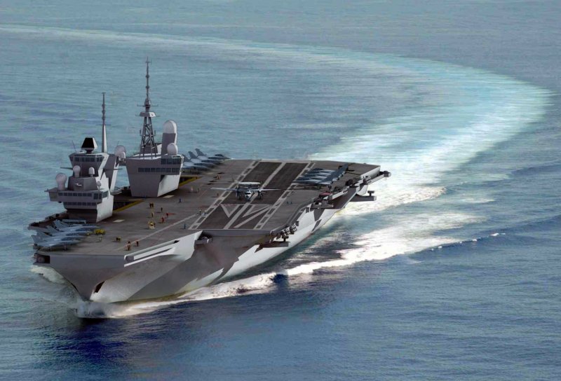 Porte-avions 2 (pa2) новый авианосец ВМС Франции