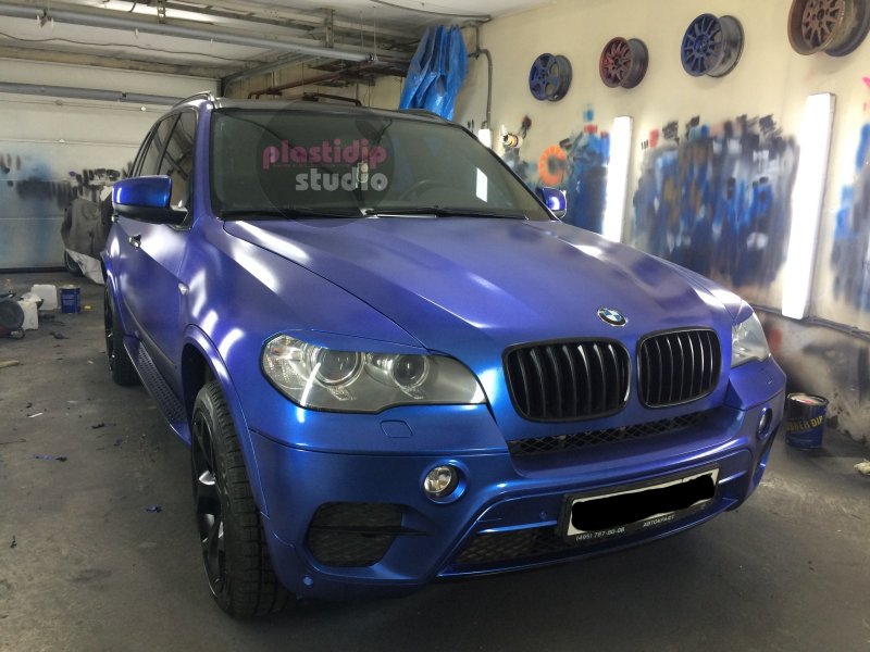 BMW x5 голубой