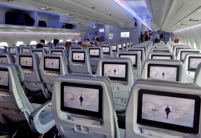 Airbus a350-900 салон