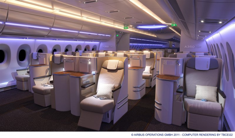Airbus a350 салон