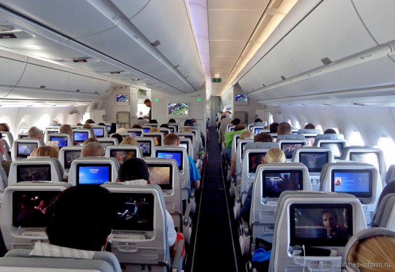 Airbus a350 салон