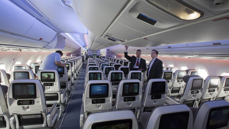 Airbus a350-900 внутри