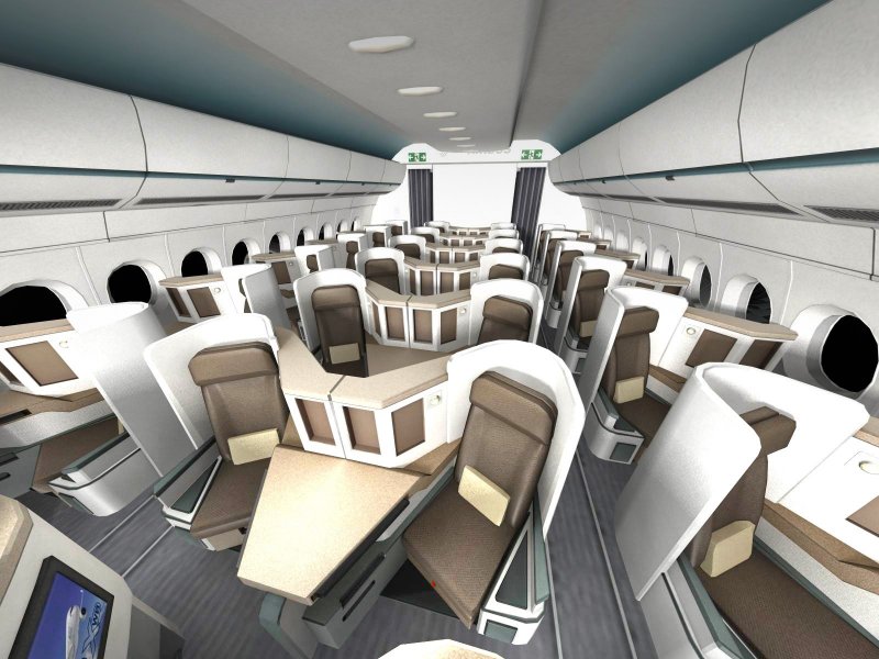 Airbus a350 XWB салон