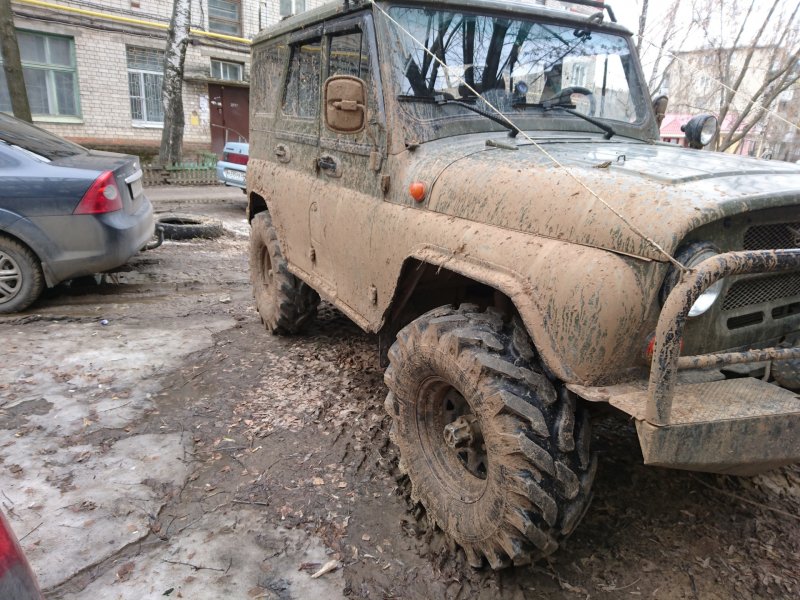 УАЗ 31519 по грязи