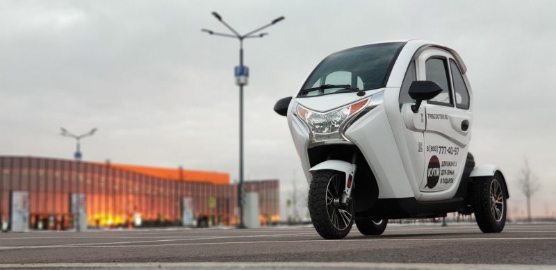 Скутер трицикл Triscooter Avrora 2000w el (ev) с кабиной