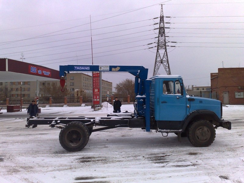 ЗИЛ 130 удлиненный с КМУ
