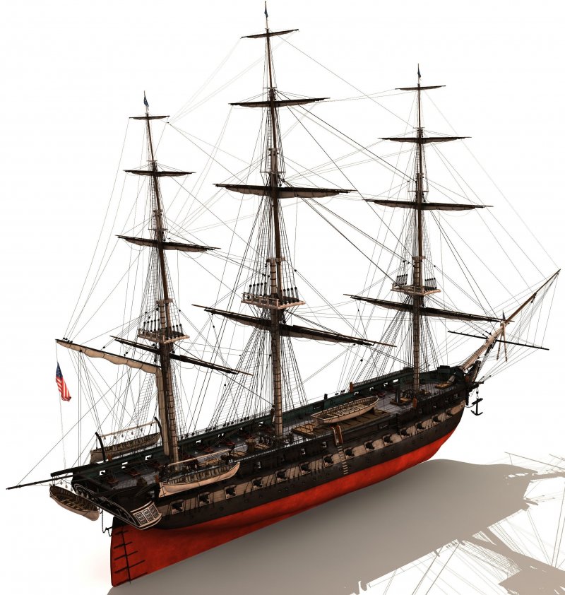 USS Constitution корма