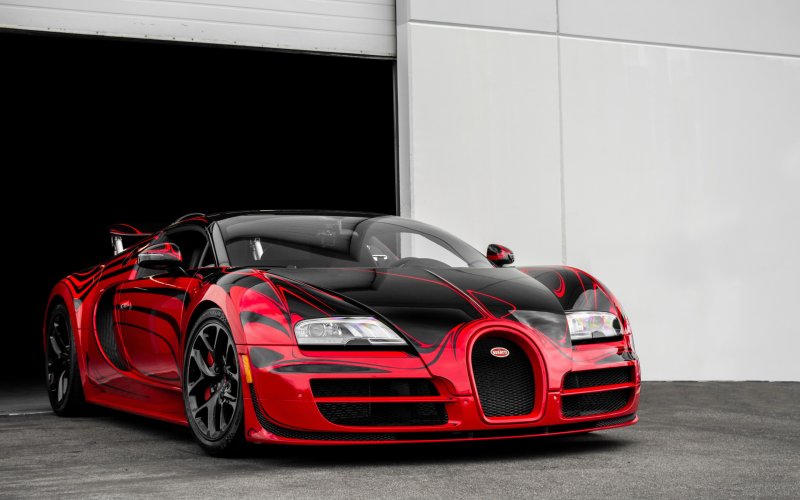 Bugatti Veyron super Sport Red