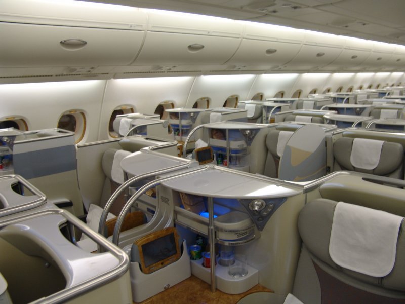 Emirates a380 Business class