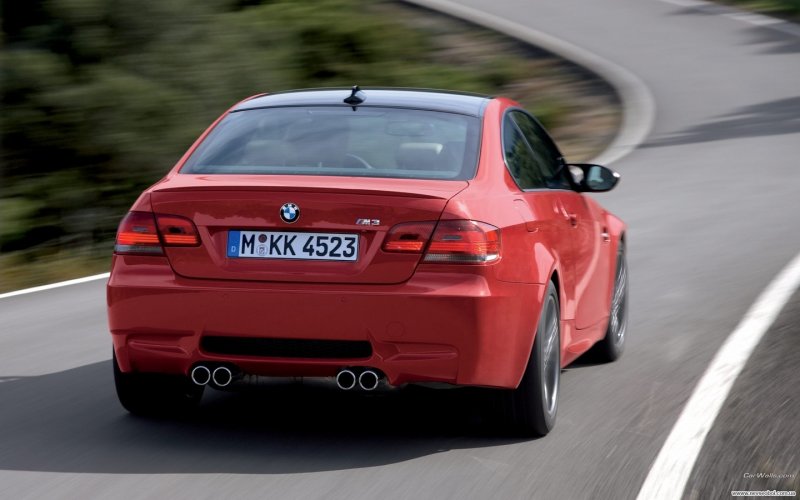 BMW m3 2008 сзади