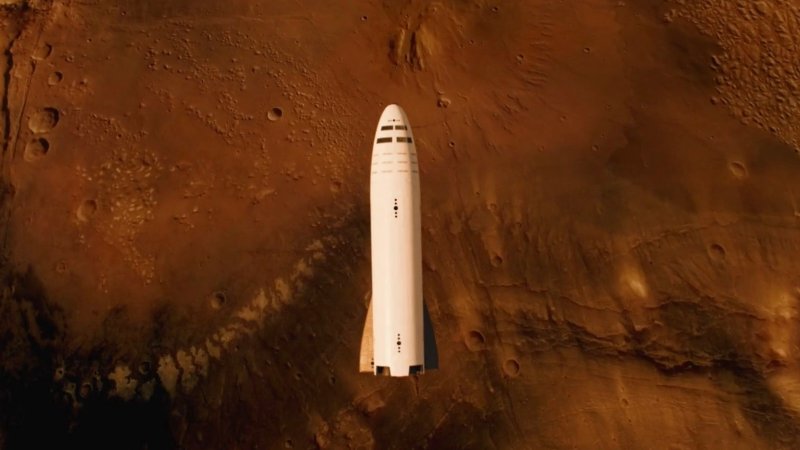 SPACEX ракета на Марс