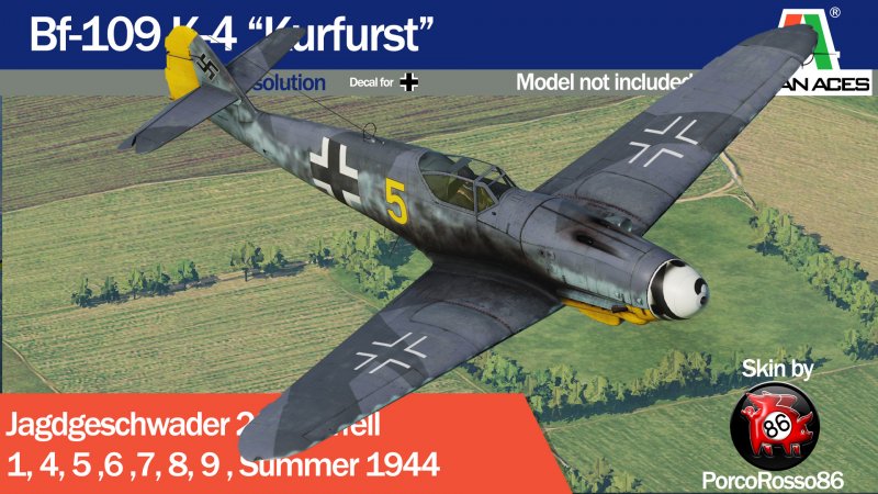 Bf 109 k-4 Kurfürst сбоку