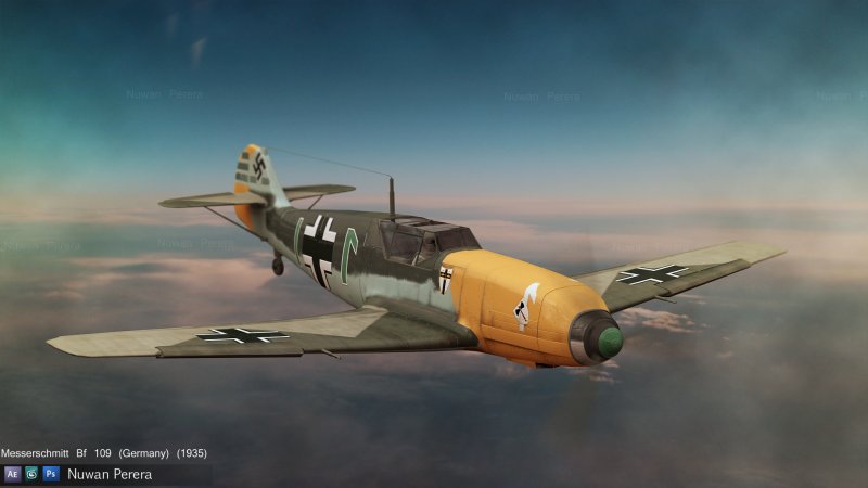 Ночные истребители Люфтваффе bf109
