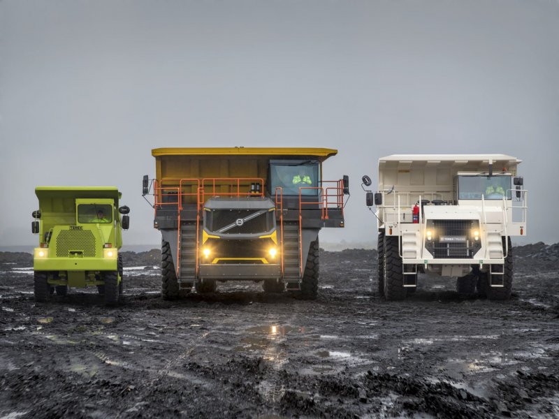 Volvo самосвалы карьерные r100