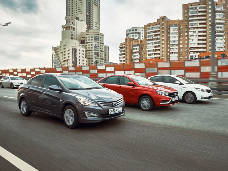 Lada Vesta и Hyundai Solaris