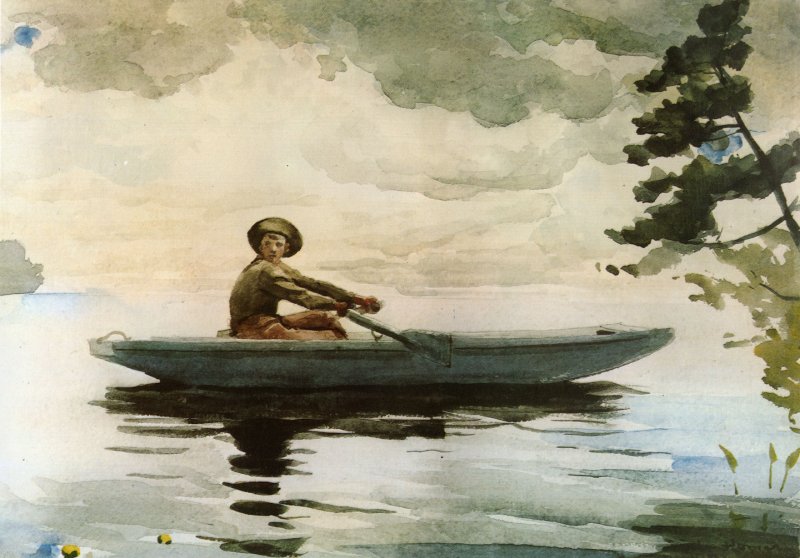 Лодочка в море