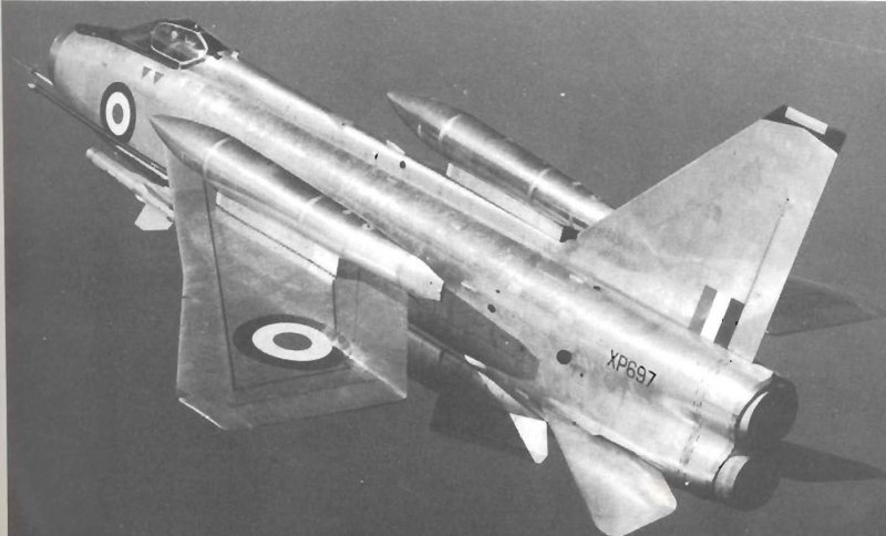 English Electric Lightning f.6 вооружение