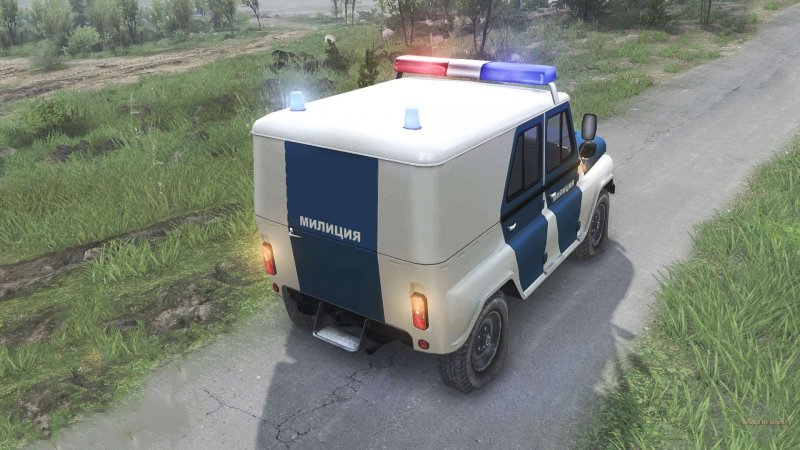 Spin Tires УАЗ полиция