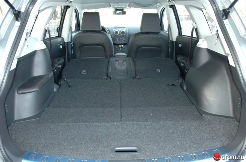 Nissan Qashqai 2008 габариты багажника