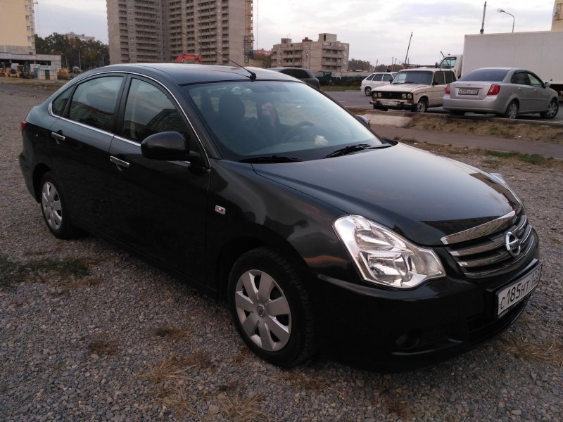 Nissan Almera 2014 черная