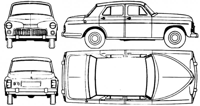 Москвич 2140 чертеж