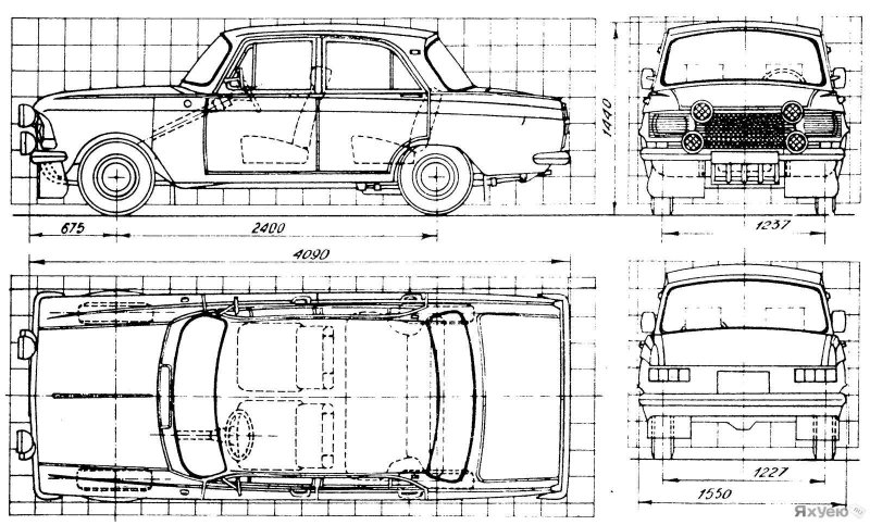 АЗЛК 2140 чертеж