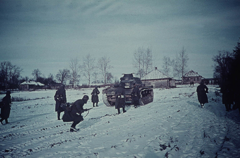 Немцы в Волоколамске 1941