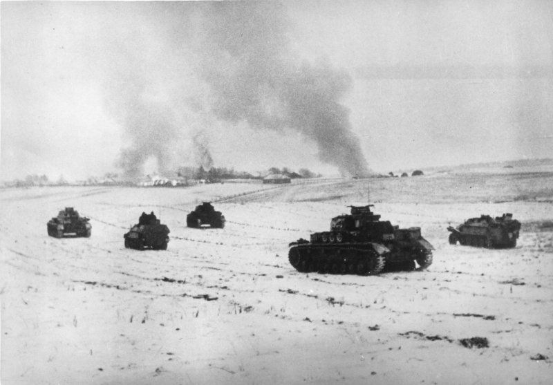 Немецкие танки под Москвой 1941