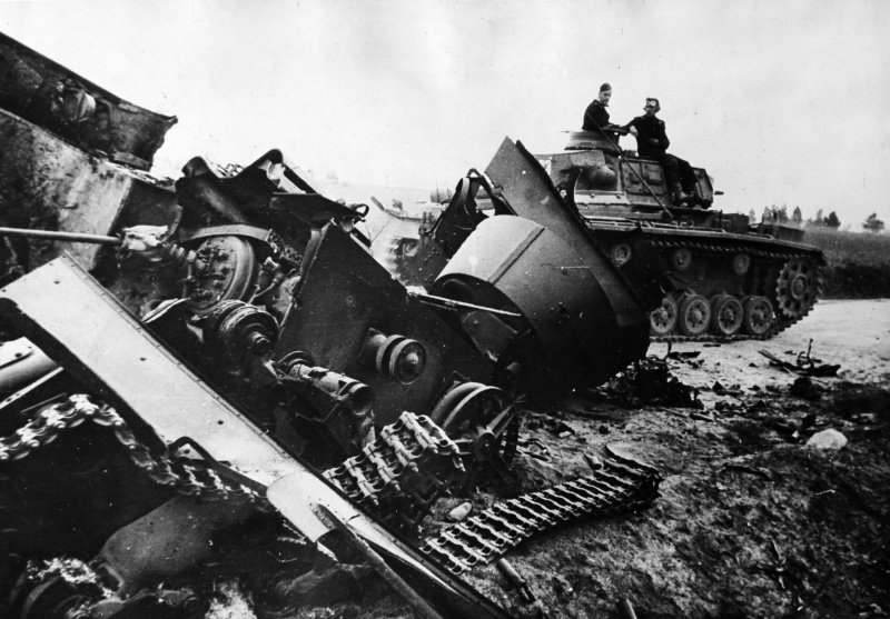 Подбитые советские танки 1941