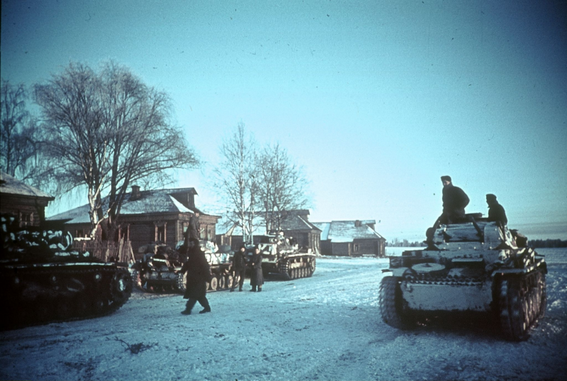 Немецкие танки под Москвой 1941