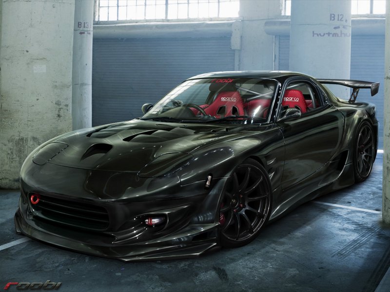 Mazda rx7 Black