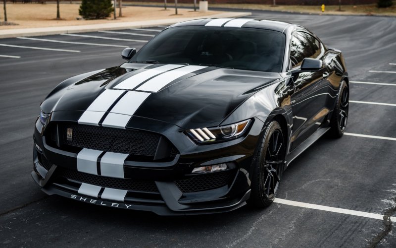 Форд Мустанг Шелби gt 350 черный